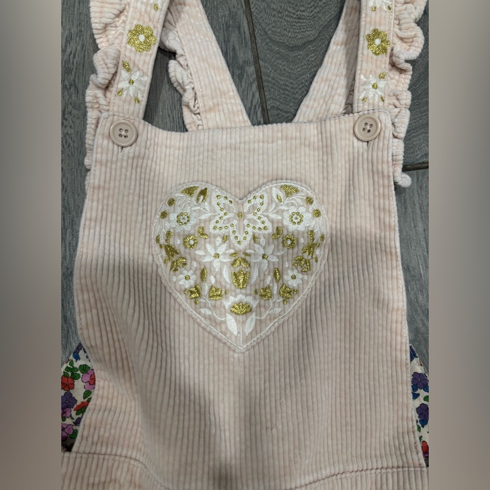 Mini Boden Frill Strap Cord Overalls Size 8-9 - Picture 4 of 9